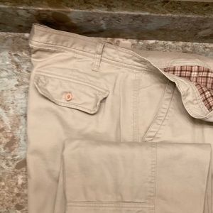 - Redhead Cargo Flannel Lined Pants Llight Beige Size 38x32